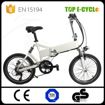 High quality double suspension 20'' portable electric folding bike for sale